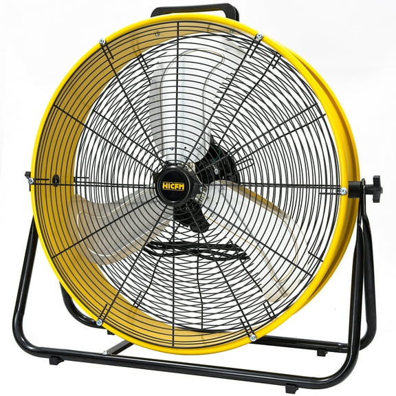 HICFM 24" 3-Speed High Velocity 1/3 HP Motor 8200 CFM Drum Fan