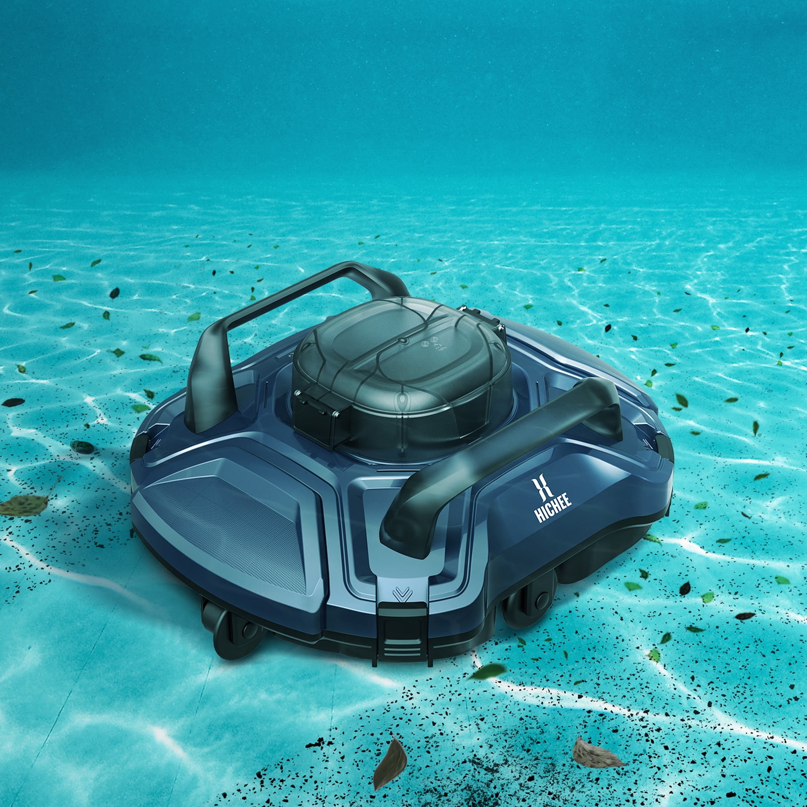 HICHEE Automatic Robotic Pool Cleaner, Cordless Suction Vacuum for In ...