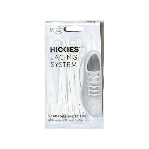 HICKIES Originals - Tie-Free Elastic Shoe Laces (White)