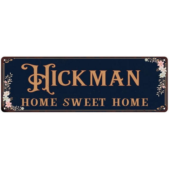 HICKMAN Home Sweet Home Victorian Look Gift 6x18 Metal Sign 206180046787