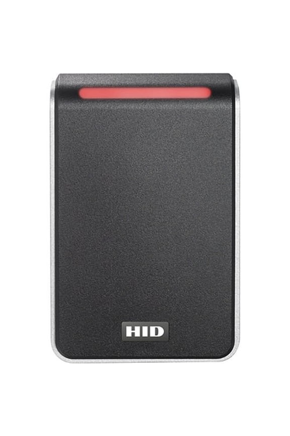 HID 40TKS-01 Signo 40 Wall Mount Contactless Smartcard Reader, Seos Profile, OSDP/Wiegand, Terminal, Mobile Ready, Black with Silver Trim (Replaces R40, RP40)