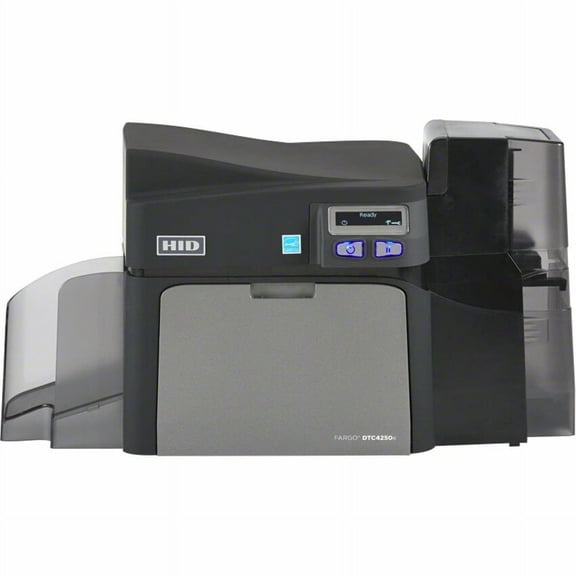 HID DTC4250e Single Sided Desktop Dye Sublimation/Thermal Transfer Printer, Color, Card Print, USB