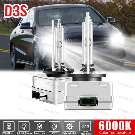 HID Headlight Bulbs for Mercedes-Benz CLA250 2014-2016 High & Low Beam Qty 2