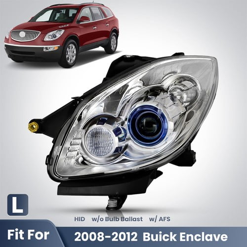 HID Headlight For 2008-2012 Buick Enclave w/AFS w/o Bulb Left Driver Side 8 Pins