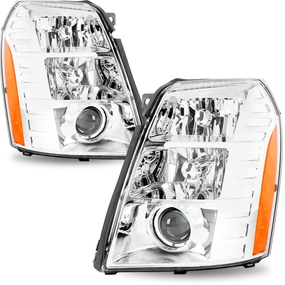 HID Projector Headlight For 2007-2014 Cadillac Escalade Headlamps LH+RH 07-14