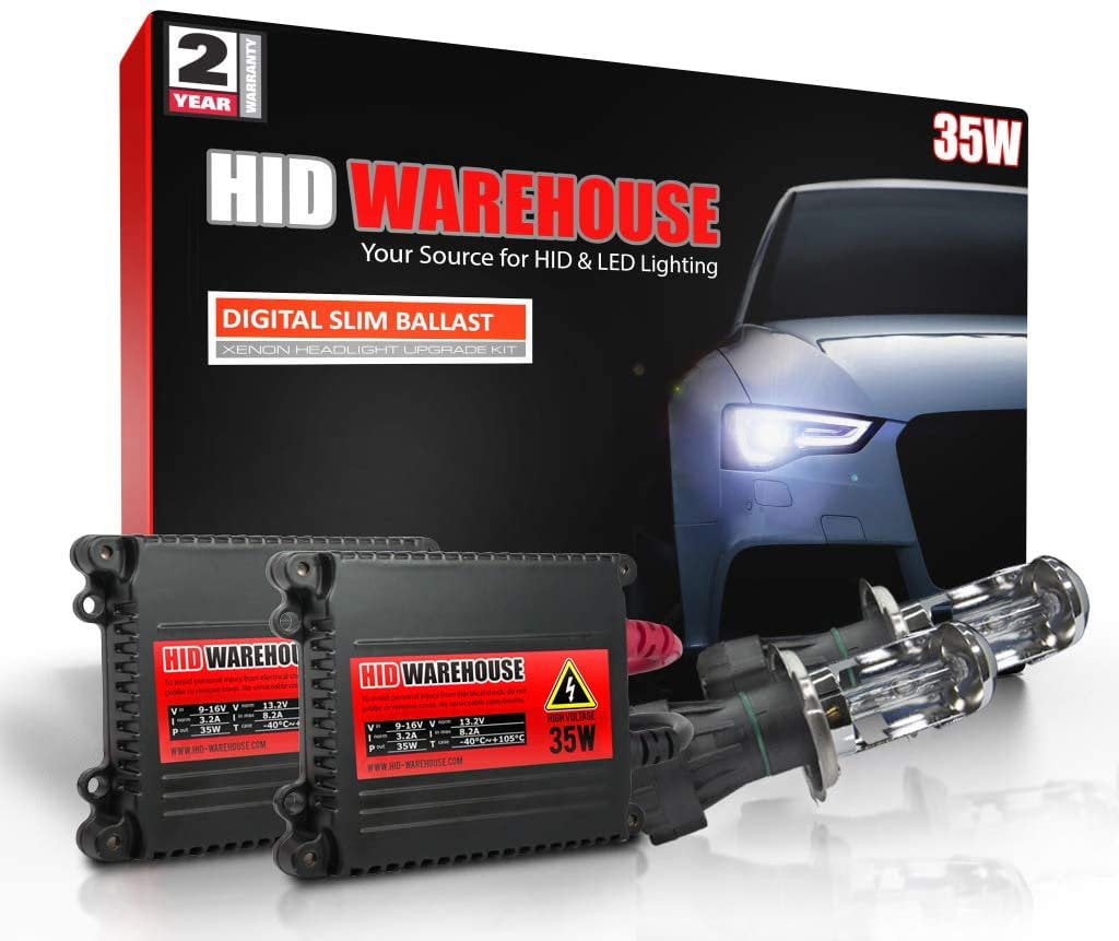 HID-Warehouse 35W Xenon Bundle with Slim Ballast 1 Pair and 9004
