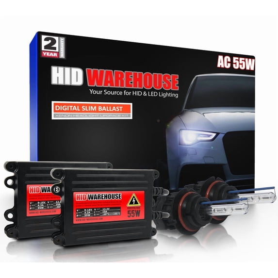 HID-Warehouse AC 55W HID Kit Xenon Light Headlight 9007 5000K - Bright White