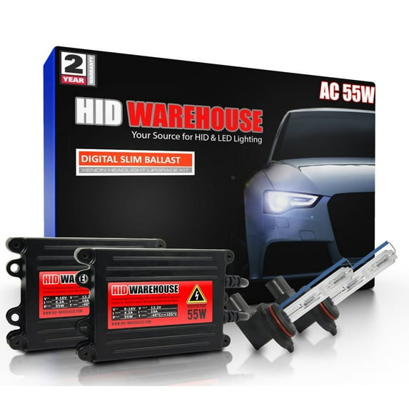 HID-Warehouse AC 55W HID Kit Xenon Light Headlight 9012 15000K - Pink