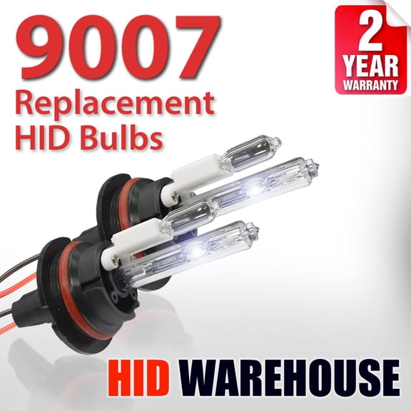 HID-Warehouse AC HID Xenon Replacement Bulbs - 9007 5000K - Bright White 1 Pair