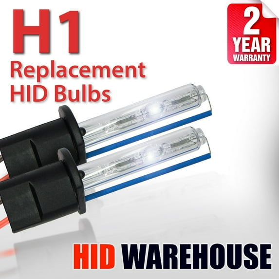 HID-Warehouse AC HID Xenon Replacement Bulbs - H1 5000K - Bright White 1 Pair
