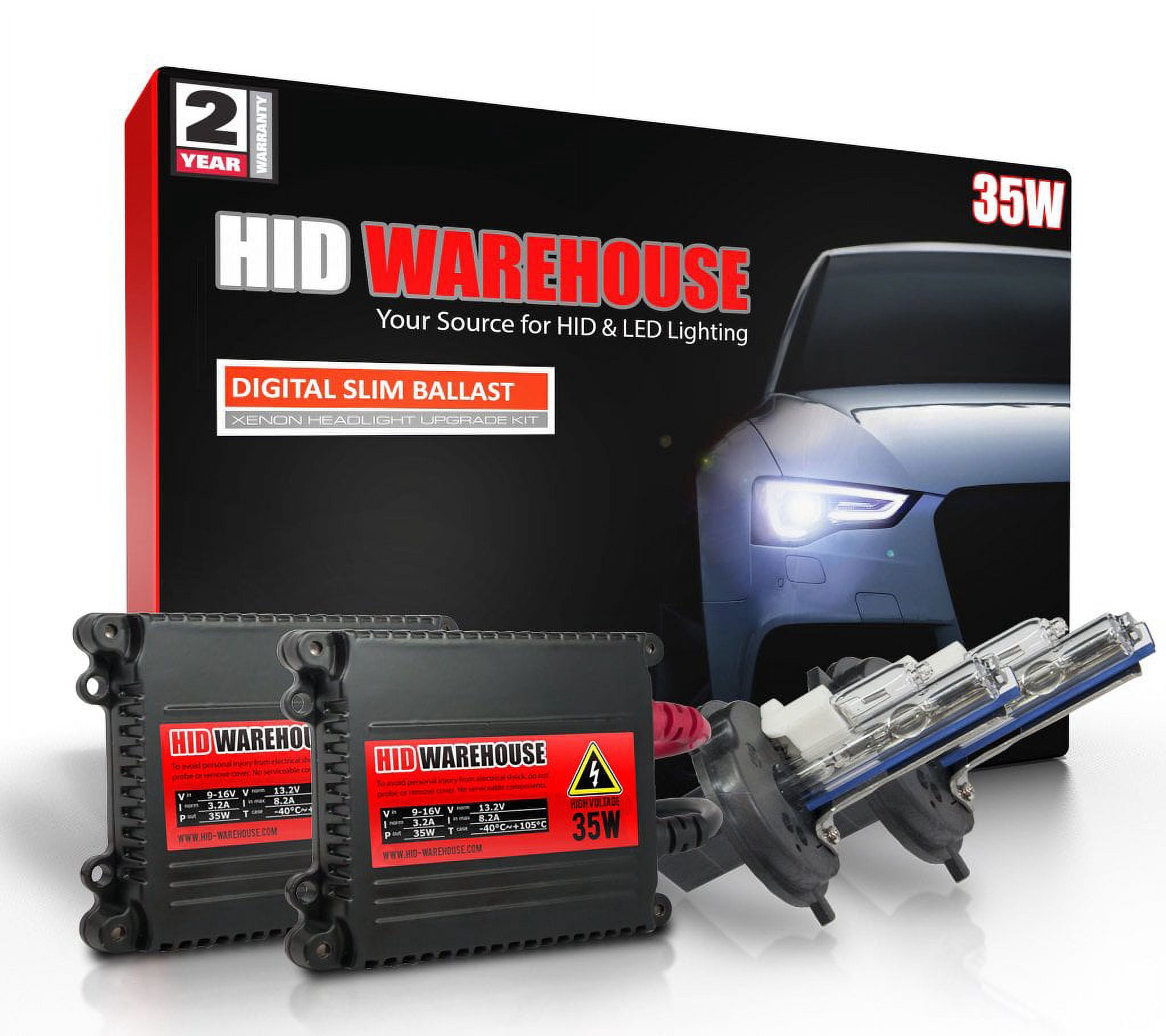 HID-Warehouse DC 35W H4 HID Xenon Kit - 4300K 5000K 6000K 8000K