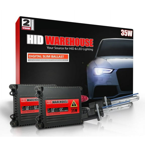 HID-Warehouse DC 35W HID Kit Xenon Light Headlight 880 881  5000K - Bright White