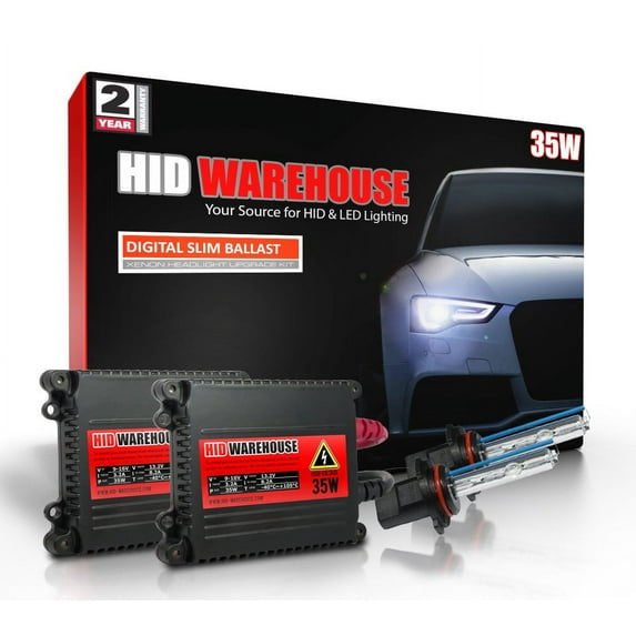 HID-Warehouse DC 35W HID Kit Xenon Light Headlight Fog 9006 6000K - Light Blue