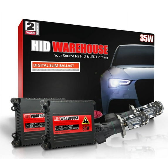 HID-Warehouse DC 35W HID Kit Xenon Light Headlight H4 5000K - Bright White