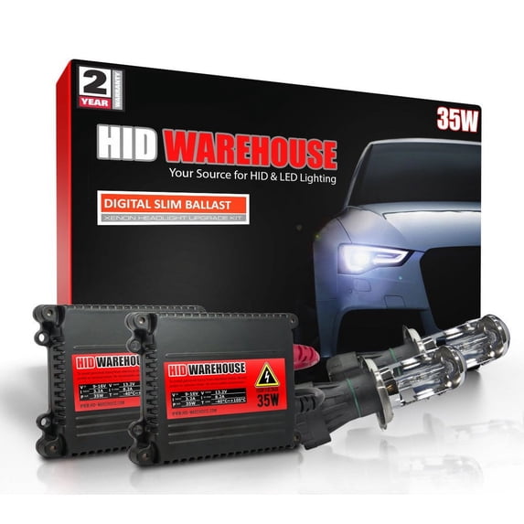 HID-Warehouse DC 35W HID Kit Xenon Light Headlight H4 6000K - Light Blue
