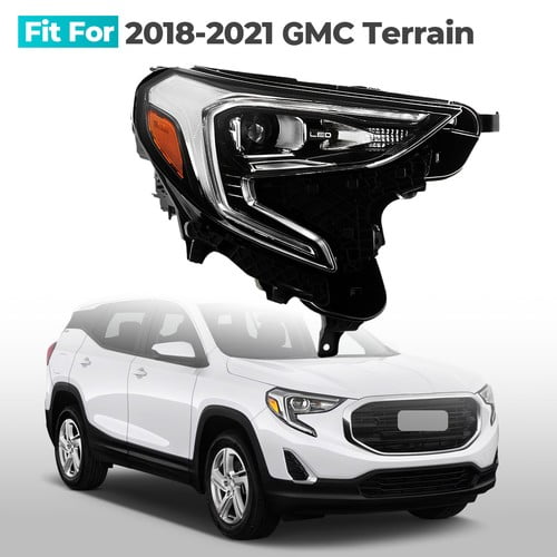 HID Xenon Headlight W/LED DRL For 2018-2021 GMC Terrain W/O Bulb Right Passenger