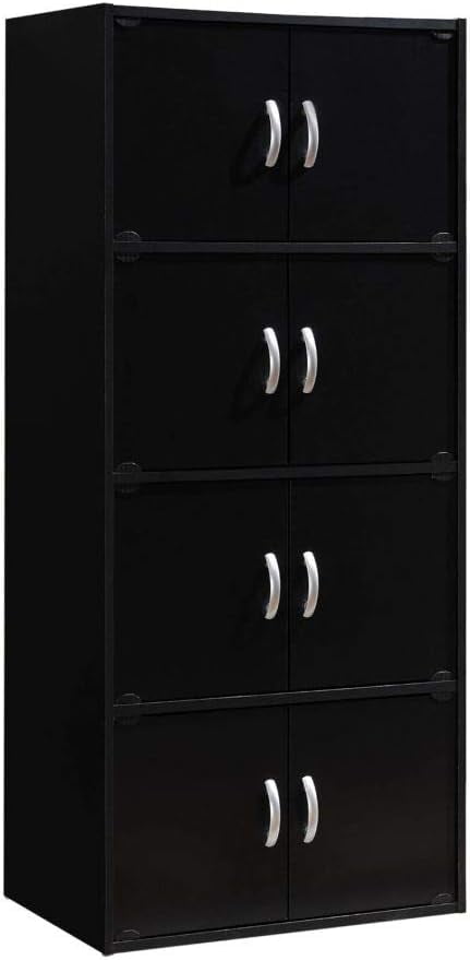 Black 57" Tall Multipurpose Office Storage Cabinet
