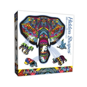 HIDDEN SHAPES PUZZLE - ELEPHANT