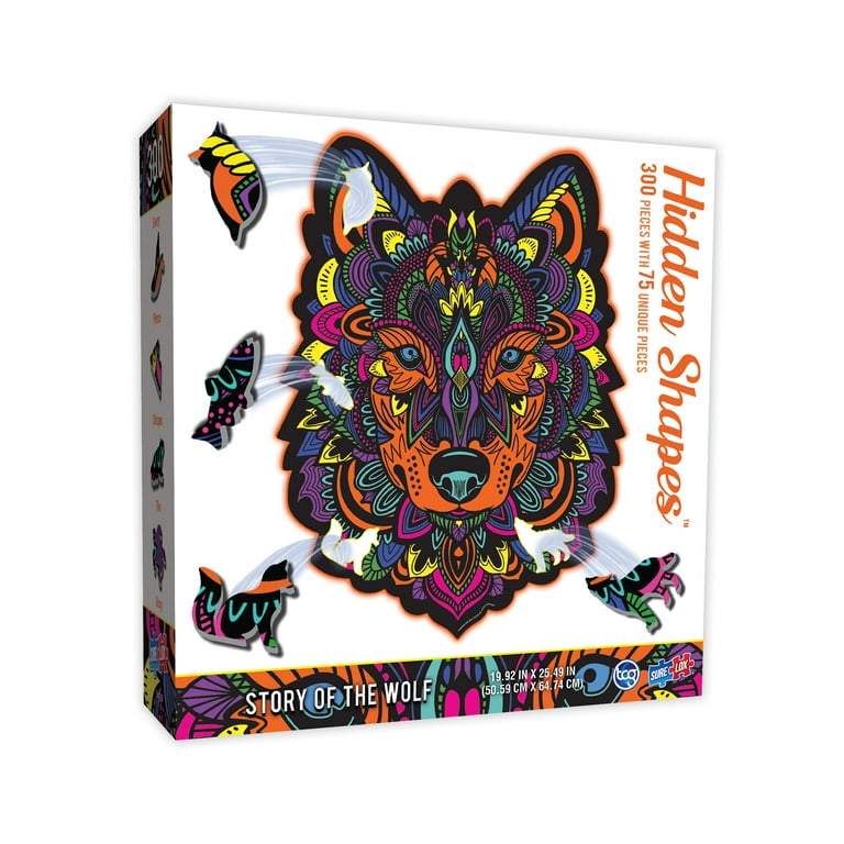 HIDDEN SHAPES PUZZLE - WOLF - Walmart.com