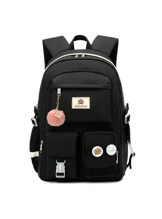 GM MILAN Men's Leather Large Hard Backpack New USB Travel Black Notebook