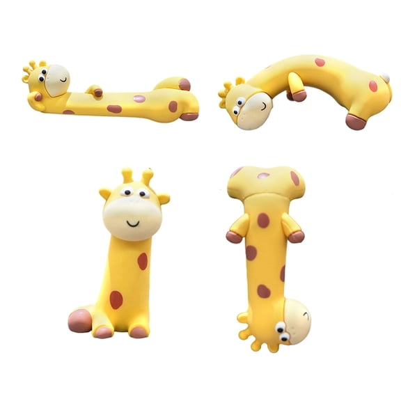 HIDEERPPY 4 Pcs Cute Animal Computer Resin Lying Desktop Ornament For Desk Interior Decoration Giraffe 4PCS