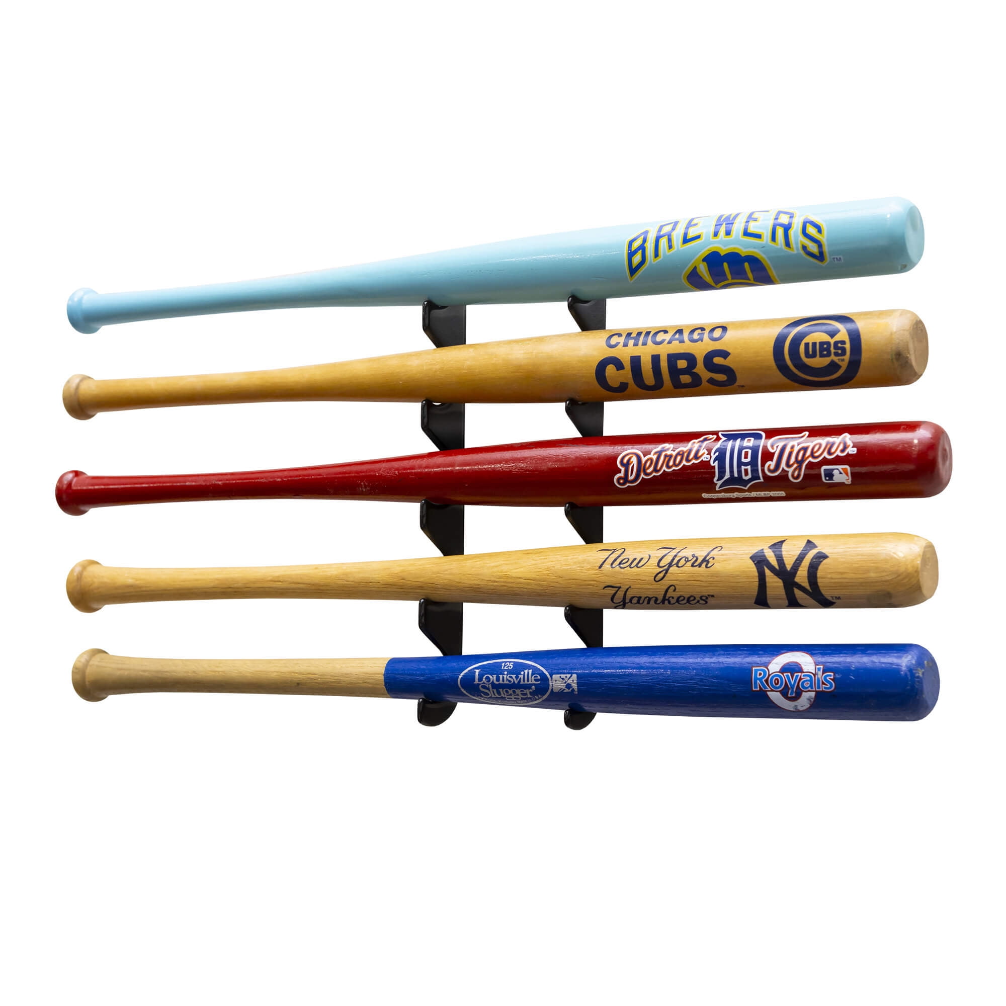 Horizontal Bat Rack HIDEit Mini Bat Storage Rack, Horizontal Wall Holder for 5 Mini ...