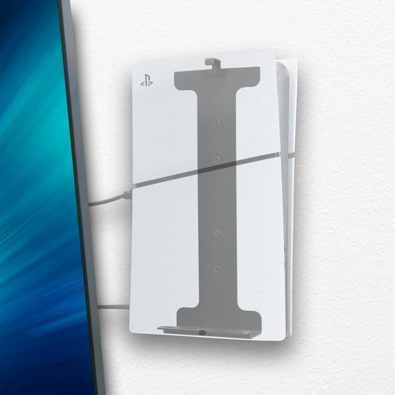 HIDEit Mounts for PS5 Slim - Compatible with PlayStation 5 Slim Console - Secure PS5 Wall Mount - Wall Mount Kit for Playstation 5 - (Not for PS5 Original or PS5 Pro)