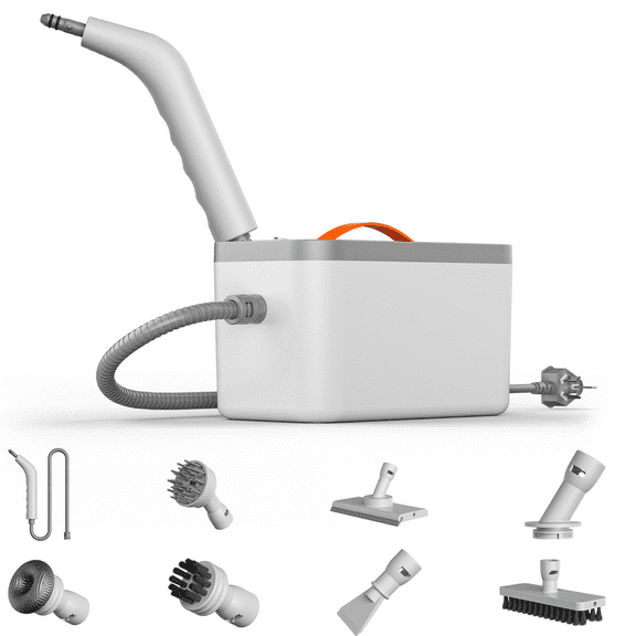 HIEE Handheld Steam Cleaner with 6 Brush Heads, 1500W Multiuse Powerful Steamer