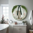 thumbnail image 1 of HIELLFQ 2.5FT Mirror Garland Norfolk Pine Swag for Mirror with Velvet Bow, Christmas Garland Artificial Norfolk Decoration for Home Door Mirror A, 1 of 10