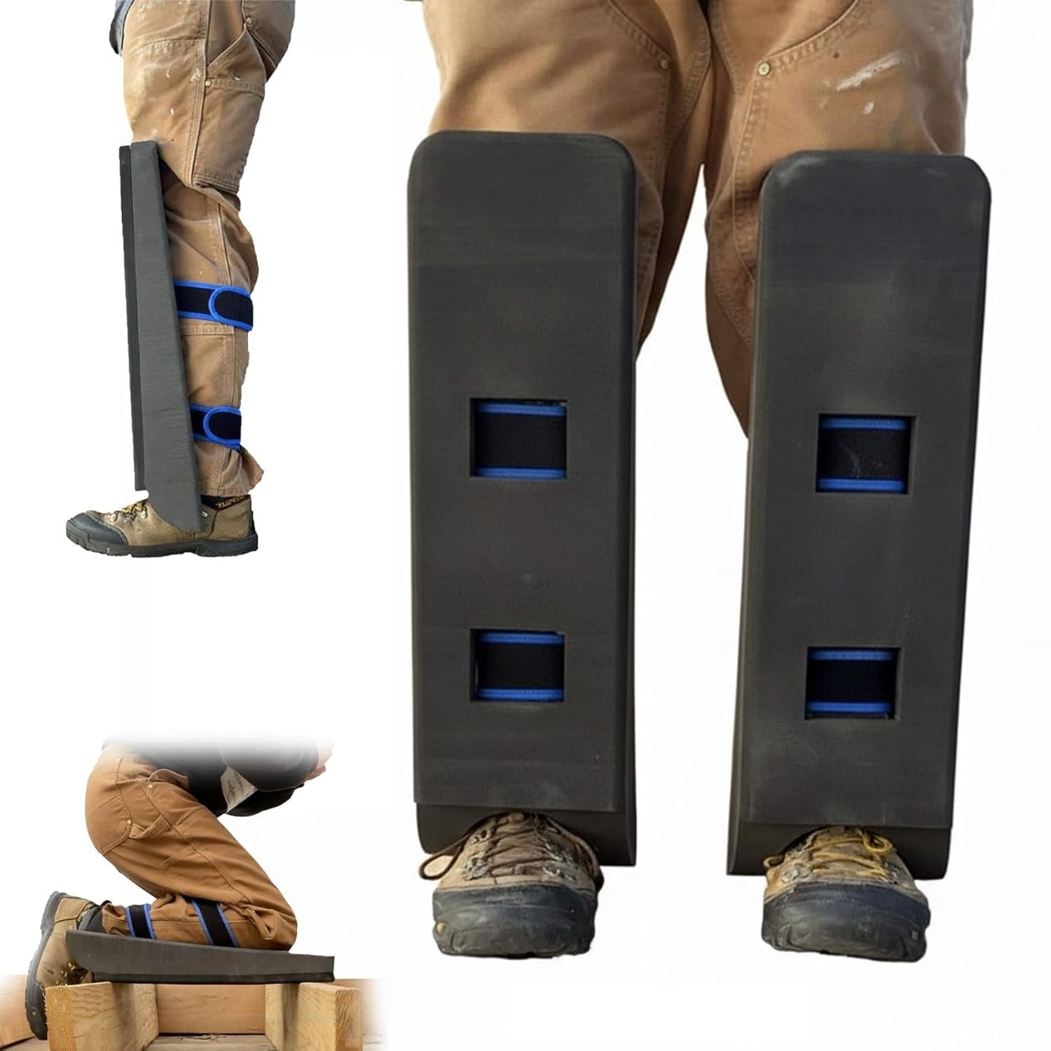 HIELLFQ Crawler Climber Knee Pads, Self-Supporting Kneepads Adjustable Foam Support Pads, Lightweight Work Knee Protectors with Wrap Straps 1Pc