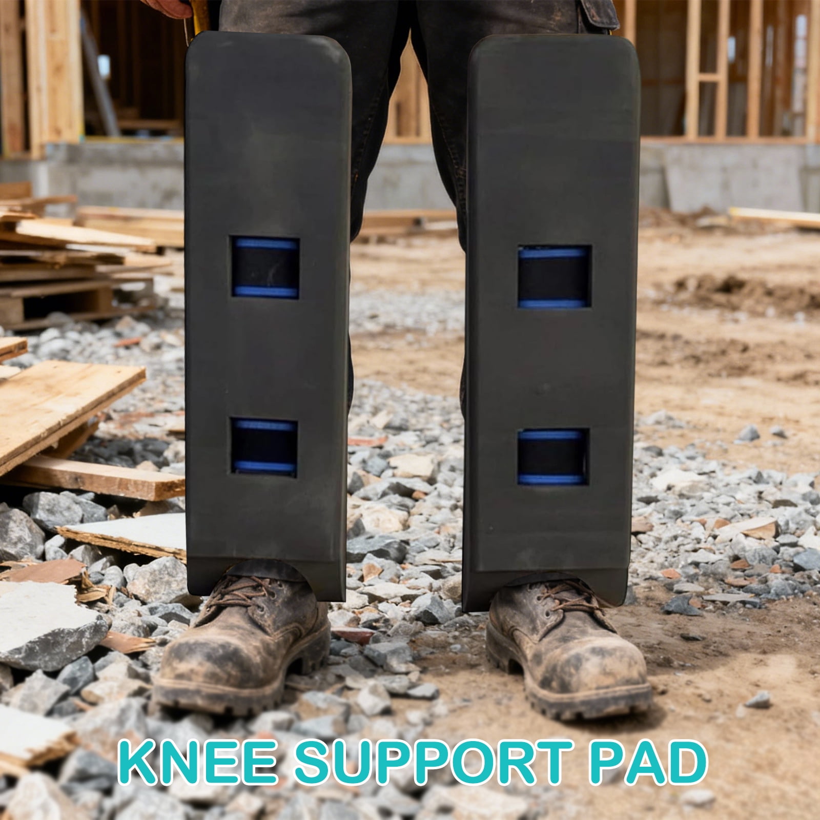 HIELLFQ Crawler Climber Knee Pads, Self-Supporting Kneepads Adjustable Foam Support Pads, Lightweight Work Knee Protectors with Wrap Straps