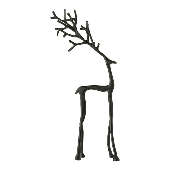 HIELLFQ Modern Simple Reindeer Table Decor-Black Reindeer Statues Christmas Decorations, Elegant Christmas Gifts,Reindeer Table Centerpieces Decor-Ideal for Living Room Bedroom Office