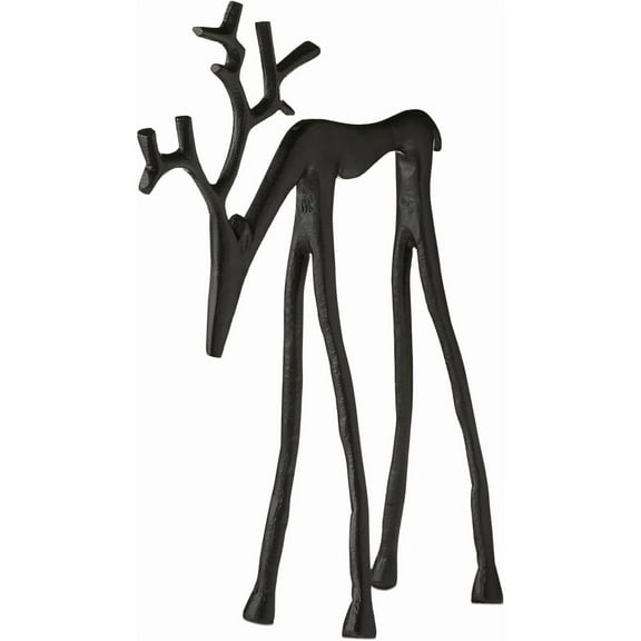 HIELLFQ Modern Simple Reindeer Table Decor-Black Reindeer Statues Christmas Decorations, Elegant Christmas Gifts,Reindeer Table Centerpieces Decor-Ideal for Living Room Bedroom Office b
