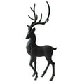 thumbnail image 1 of HIELLFQ Resin Reindeer Christmas Decorations-Elegant Black Reindeer Statues Office Table Living Room Decorations 13.7", 1 of 8