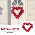 thumbnail image 1 of HIELLFQ Valentines Day Wreath 17.7Inch Valentines Day Wreaths for Front Door Artificial Berry Wreath Holiday Gifts Heart Shaped Wreath Valentine's Day Anniversary Wedding Party Decor, 1 of 7