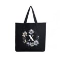 thumbnail image 1 of HIFA Initial Tote Bag for Women, Personalized Canvas Tote Bag - Two-Tone, Zipper Closure, Inner Pocket, Organic Cotton, Sturdy - Multipurpose Shoulder Bag Suitable for Shopping, Grocery, Beach, Travel, 1 of 4