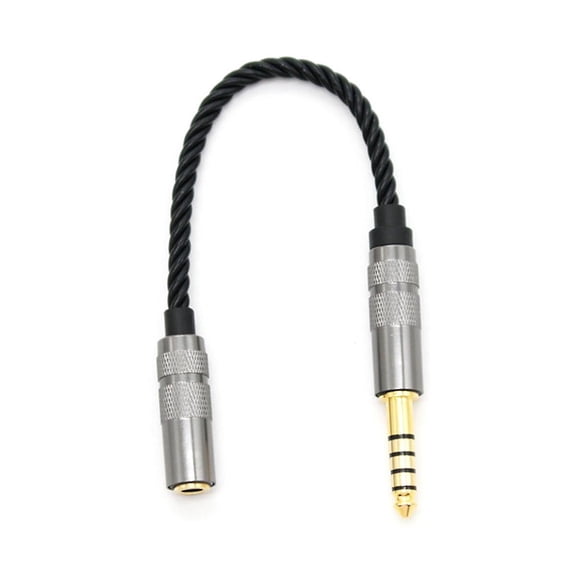 HIFI 4.4MM Balanced Headphone Adapter Audio Cable 4.4 XLR 4 Pin Male to Female Angle