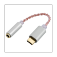 HIFI DAC Earphone Amplifier USB TypeC to 3.5mm Headphone Audio Adapter
