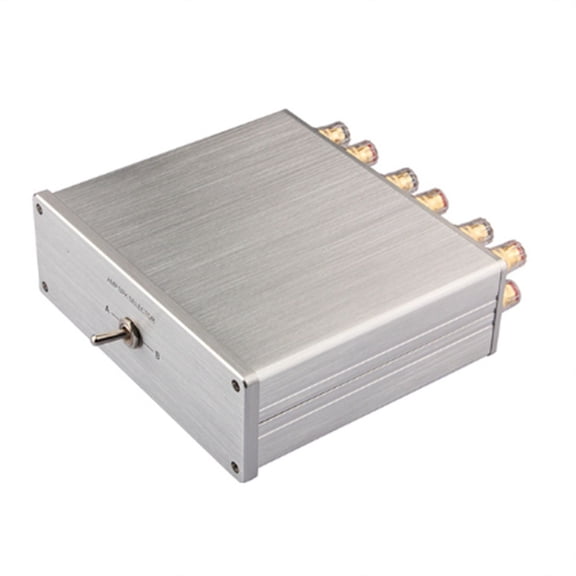 HIFI Lossless 4 IN 1 Out 2 IN 1 OUT Hifi Stereo  Audio Source Input Signal Switcher Switch Splitter  Box(A)