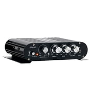 HIFI Sound Amplifier 2.1 Channel Stereo Bass Amplifier RMS 20Wx2+40W Class D Mini Media Player MP3 Black Aluminium ,Multiple inputs