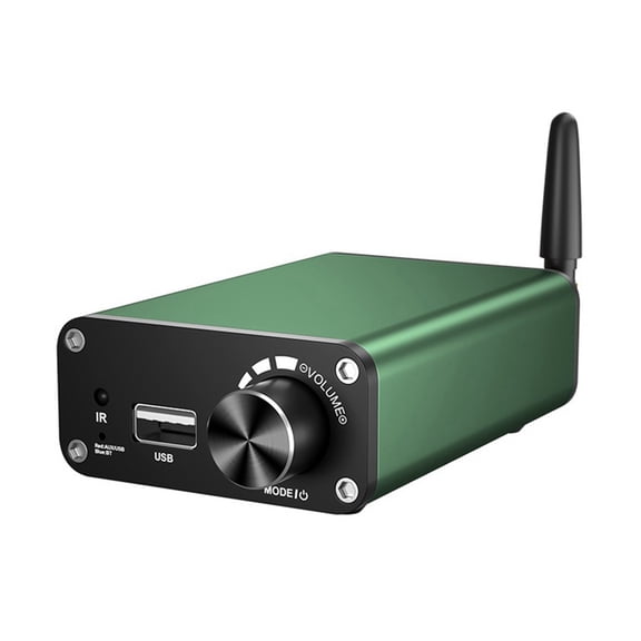 HIFI Sound Bluetooth Amplifier TPA3116 Stereo 2.0 Channel Class D 200W Power Digital Audio Amplifier 24V5A Power US Plug