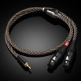 HIFI Stereo 3.5mm to XLR Audio Cable HiEnd 6N OFC 3.5mm to 2XLR Cable