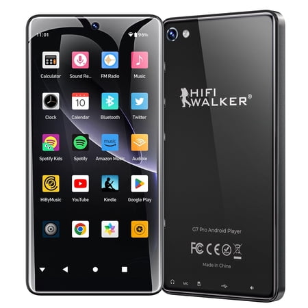 HIFI WALKER G7 Pro 160GB Black Android MP3 Player with WiFi, Bluetooth, Touchscreen