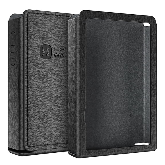 HIFI WALKER Protective PU Leather Case for H2 Portable HiFi Music Player, Shockproof & Durable, Black