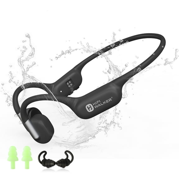 HIFI WALKER T10 Ultra Bone Conduction Headphones, 32GB MP3, Bluetooth 6.0, IPX8 Waterproof, 15H Battery