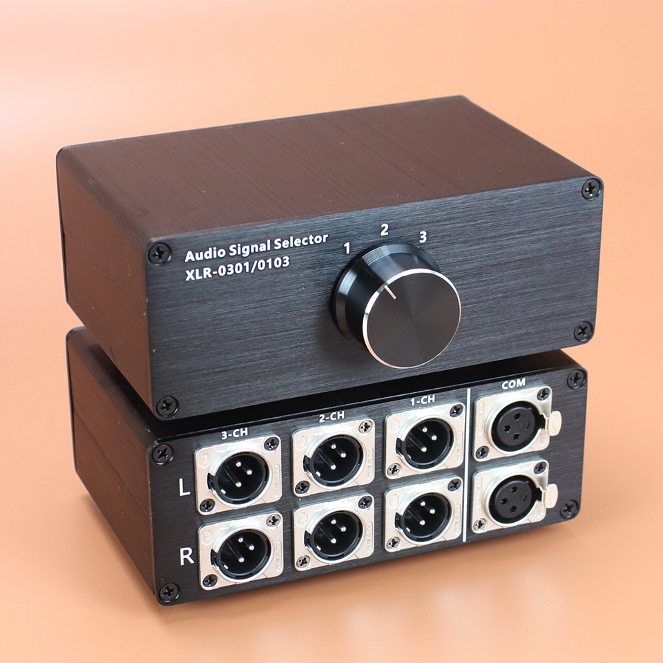 HIFI audio signal switching selector XLR lossless distribution box 3 in ...