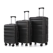 HIFINE TOURIST 20/24/28 3 pcs/set in ABS Spinner Wheel Luggage, Carry on Suitcase, Matching Color, Combination Lock Dark Gray