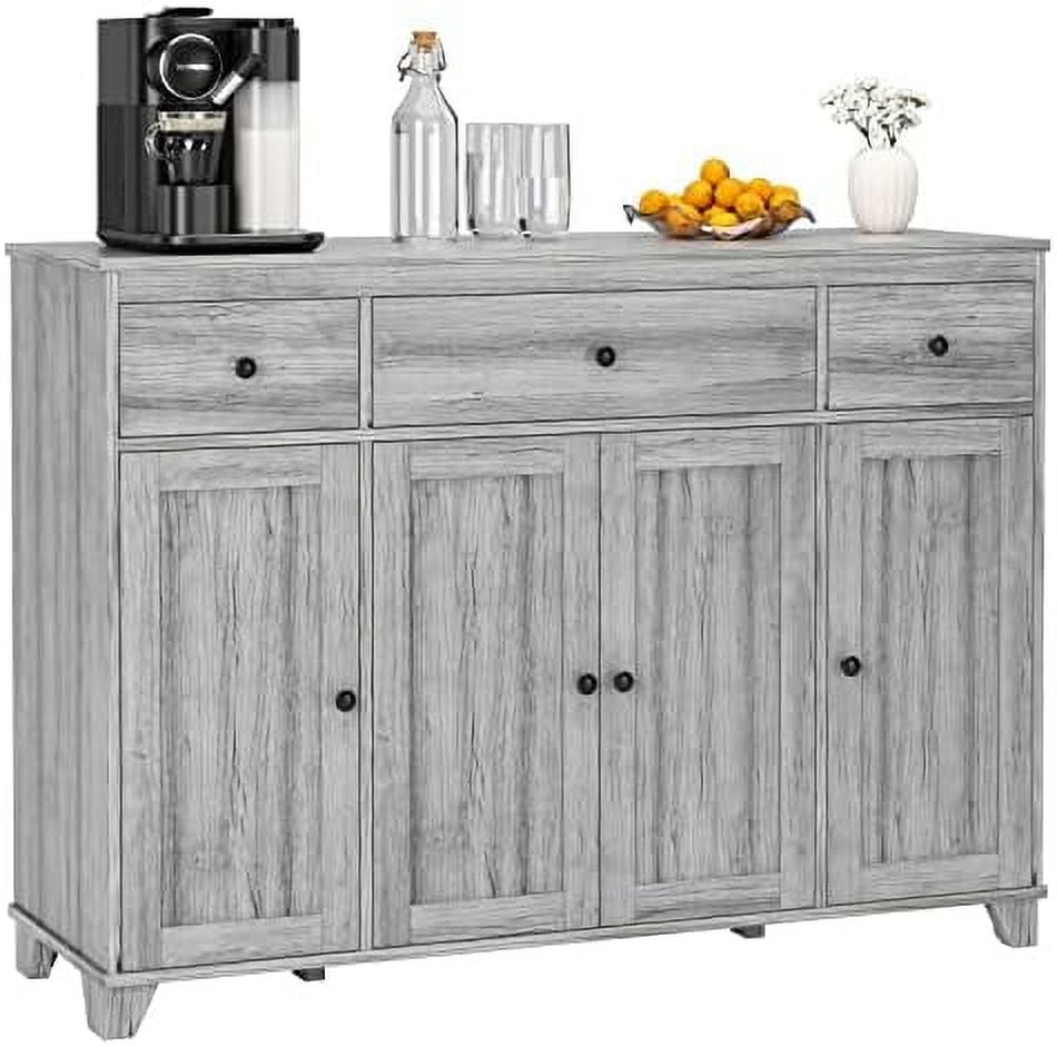 HIFIT Kitchen Buffet Cabinet with Storage Drawers, Farmhouse Sideboard ...