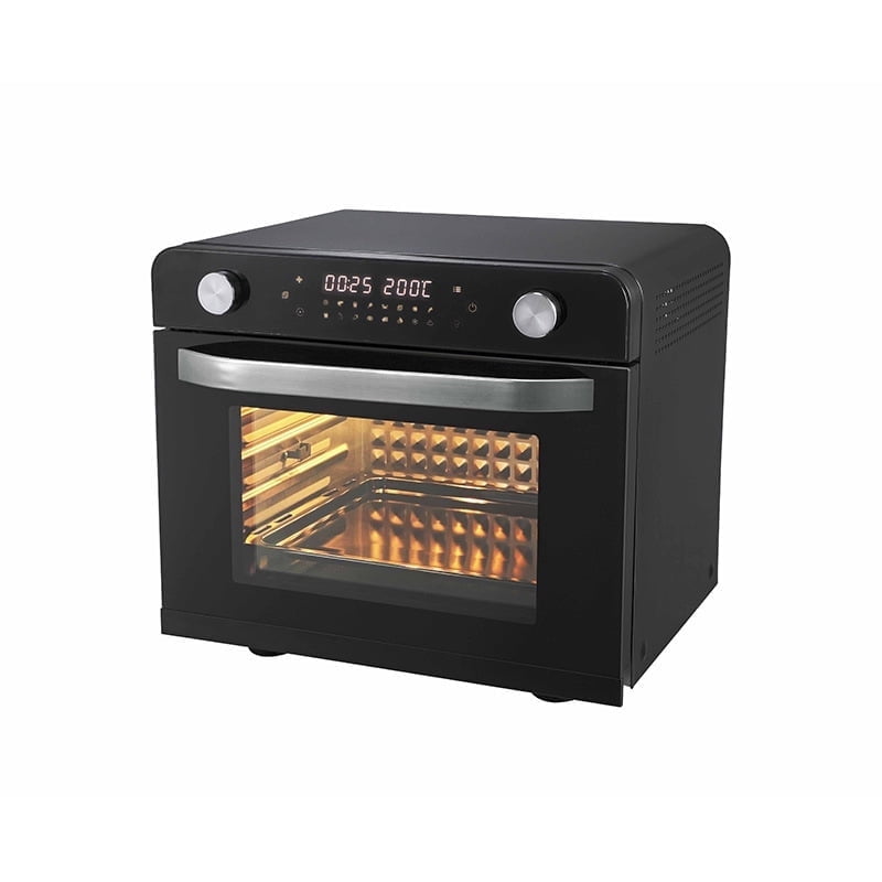 HIFOOD Dual Knob Countertop Air Fryer Toaster Oven, 30L Multi-Function Electric Convection Oven with Digital Display for Home Baking