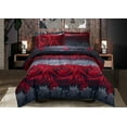 thumbnail image 1 of HIG 3-Piece 3D Rose Love Print Comforter Set, King, 1 of 7